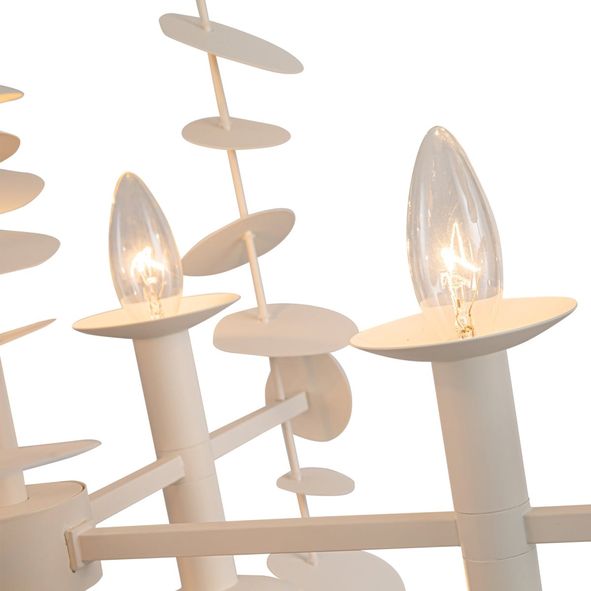 Chandelier Yukari - Blanc mat by Alora Lighting | Luminaires & cie