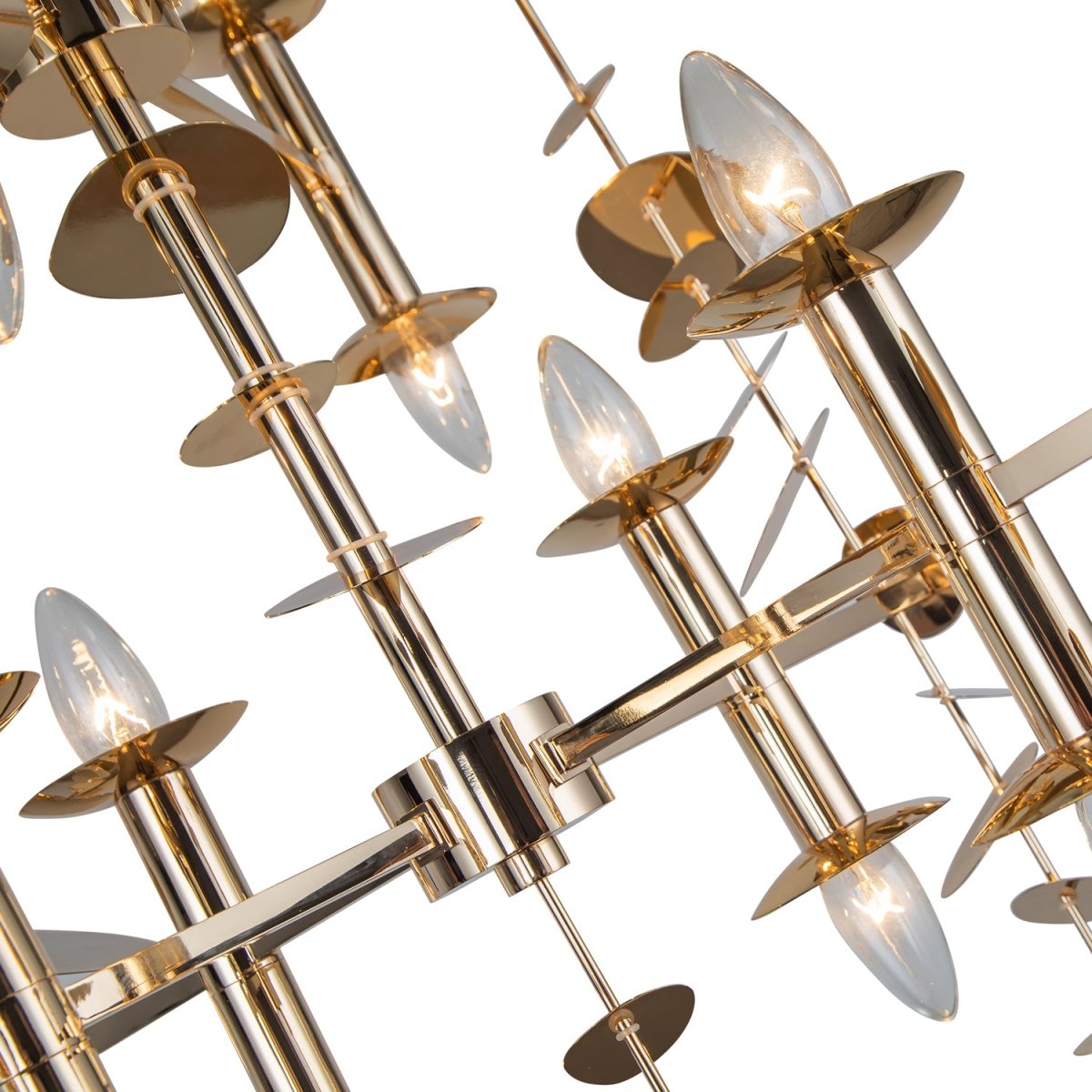 Chandelier Yukari - Laiton poli by Alora Lighting | Luminaires & cie