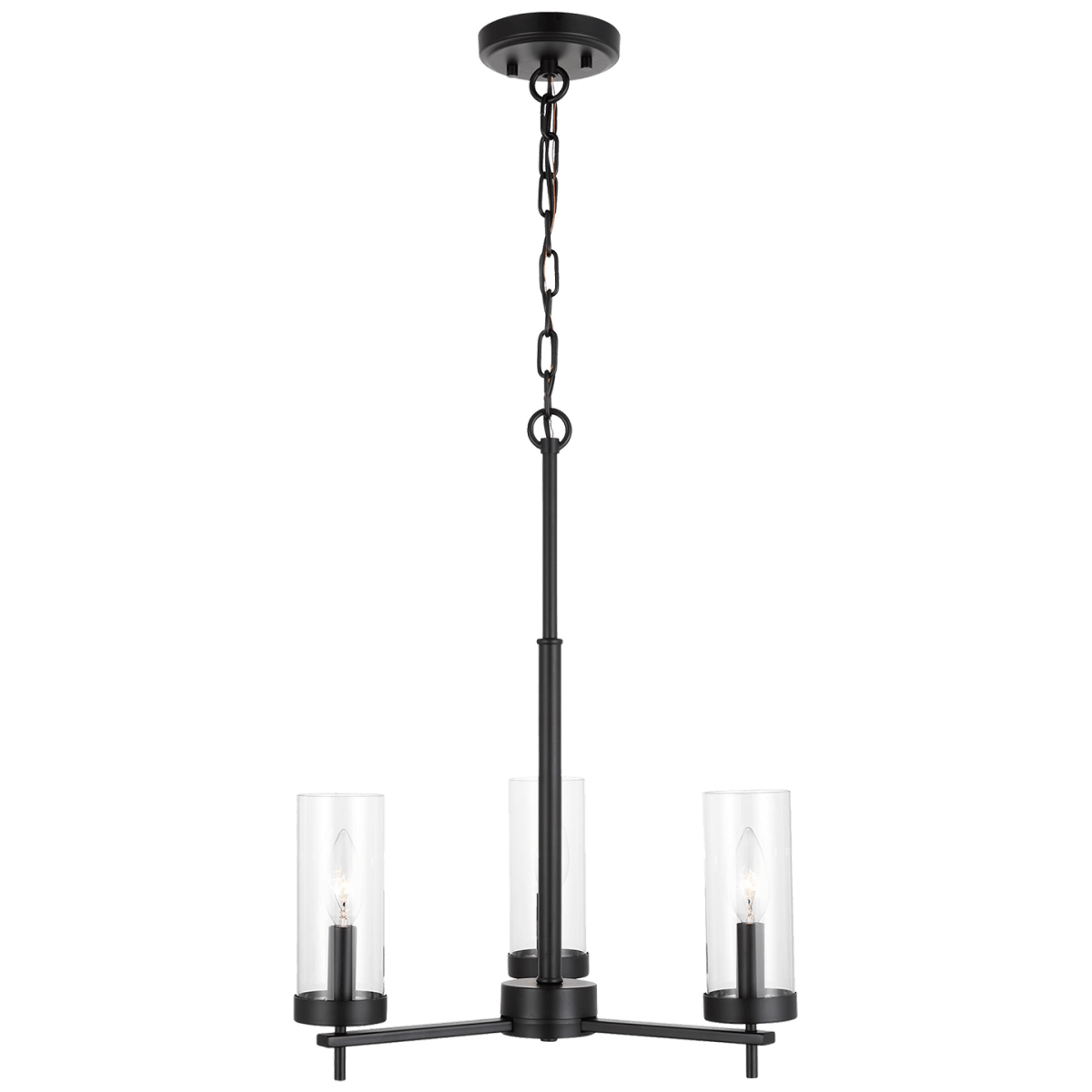 Chandelier Zire - Noir de minuit 18" Ampoules non - incluses by Visual Comfort Studio | Luminaires & cie