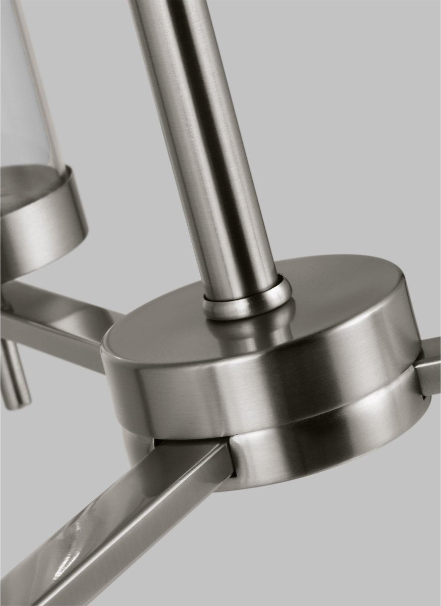 Chandelier Zire - Nickel brossé 18" Ampoules non - incluses by Visual Comfort Studio | Luminaires & cie