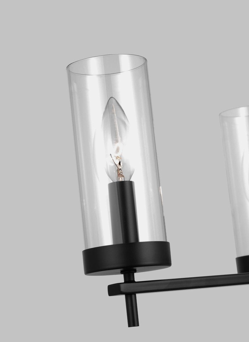 Chandelier Zire - Noir de minuit 18" Ampoules DEL incluses by Visual Comfort Studio | Luminaires & cie