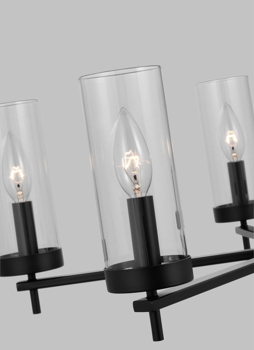 Chandelier Zire - Noir de minuit 26" Ampoules DEL incluses by Visual Comfort Studio | Luminaires & cie