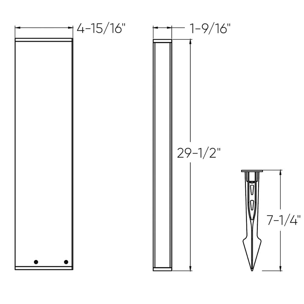 Éclairage de sentier Column