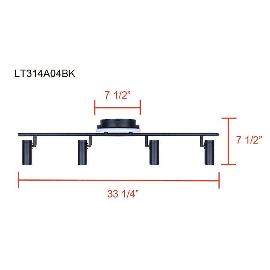Éclairage sur rail Denver - 33 1/4" by Canarm | Luminaires & cie