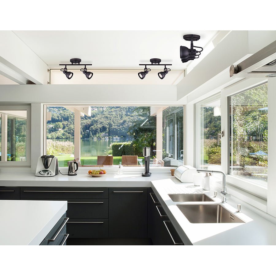 Éclairage sur rail Polo - Bronze frotté d'huile 29" 29" by Canarm | Luminaires & cie