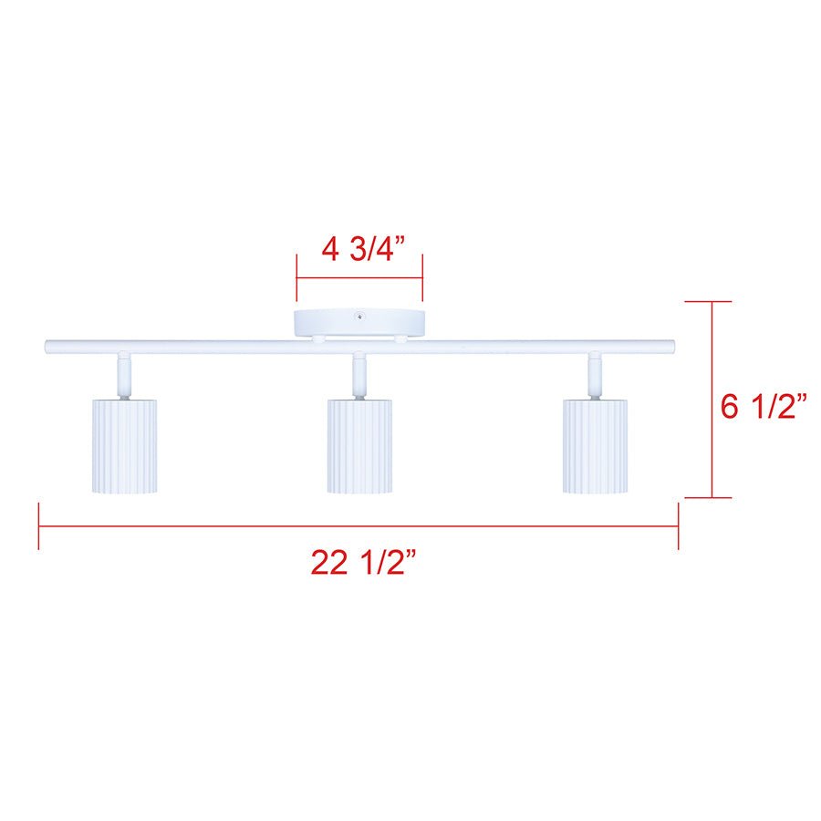 Éclairage sur rail Rexton - Blanc 29" by Canarm | Luminaires & cie