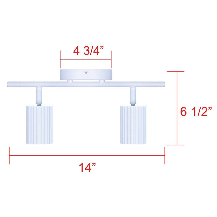 Éclairage sur rail Rexton - Blanc 29" by Canarm | Luminaires & cie