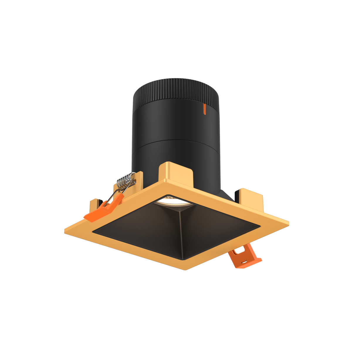 Encastré 3" carré Moda - 20° Or Noir by dals | Luminaires & cie