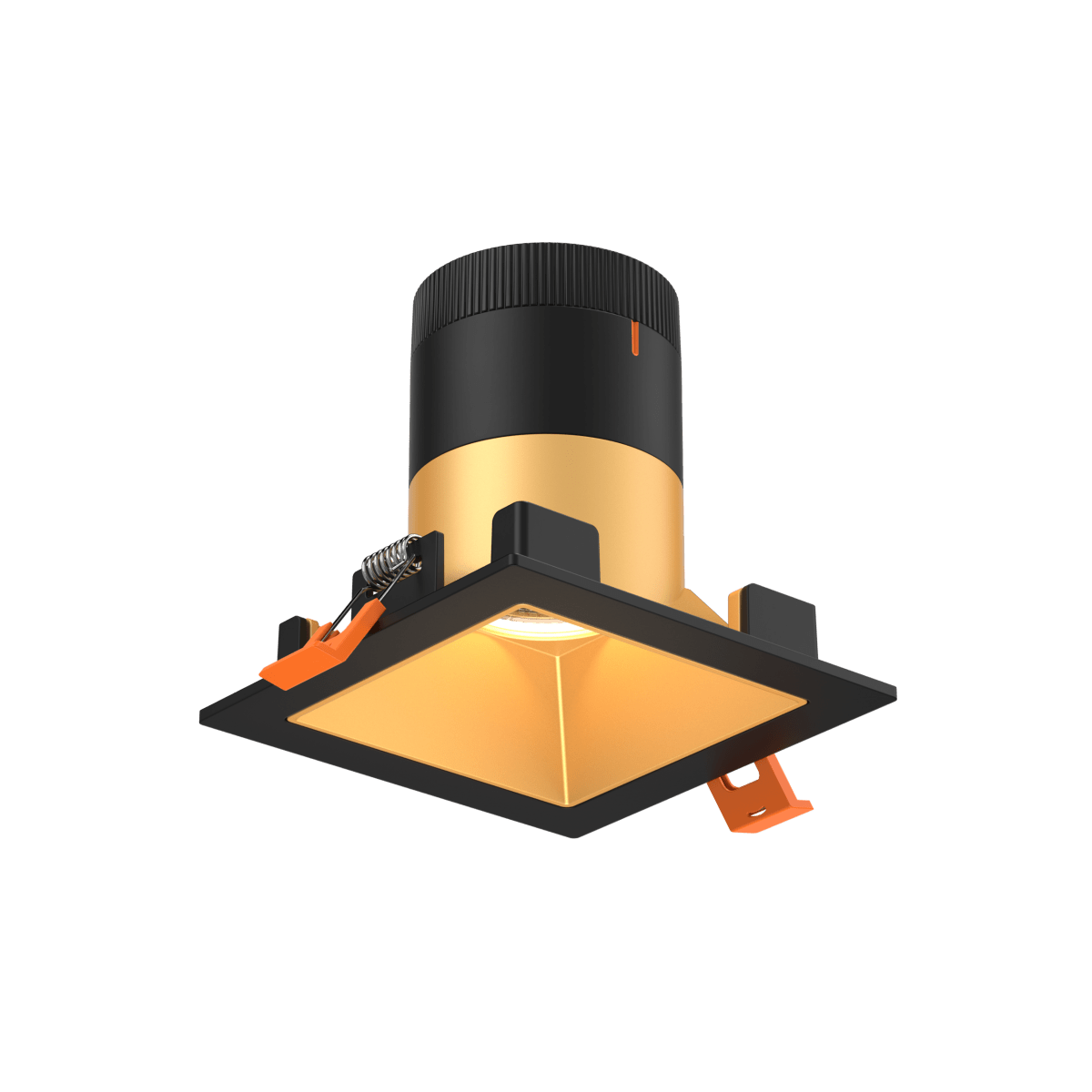 Encastré 3" carré Moda - 20° Noir Or by dals | Luminaires & cie