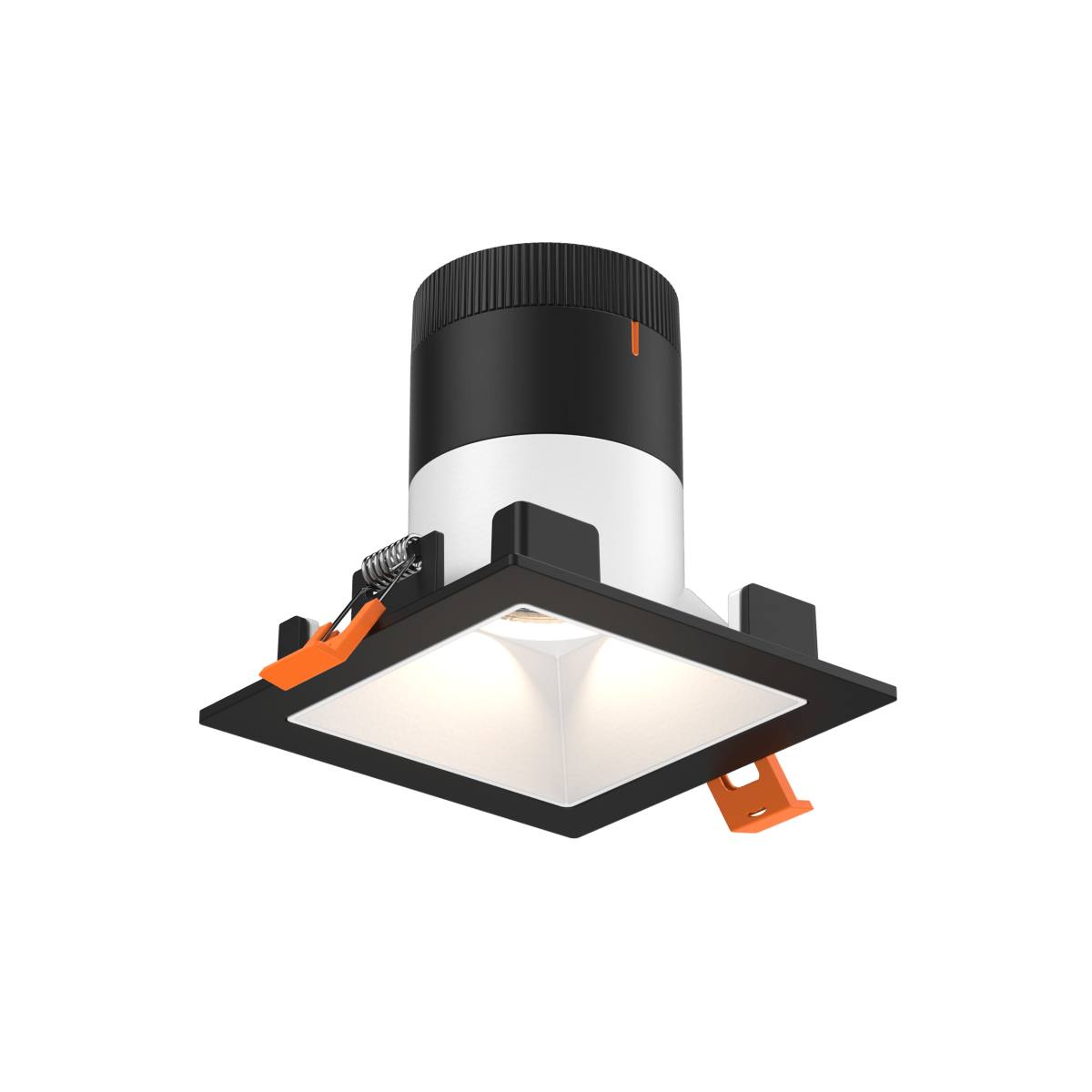 Encastré 3" carré Moda - 20° Noir Blanc by dals | Luminaires & cie