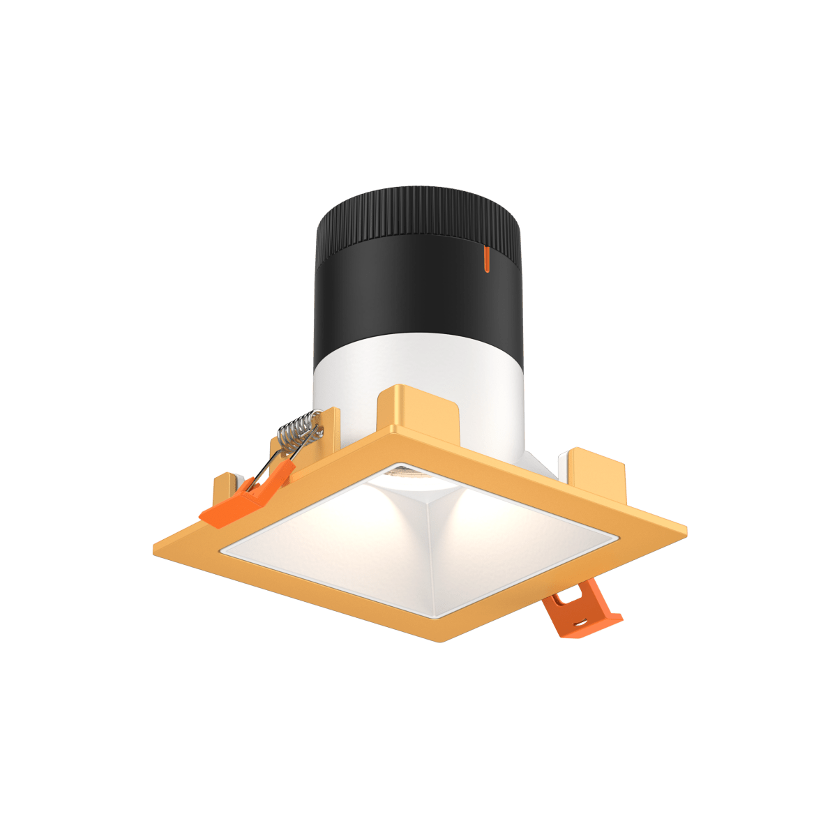 Encastré 3" carré Moda - 20° Or Blanc by dals | Luminaires & cie