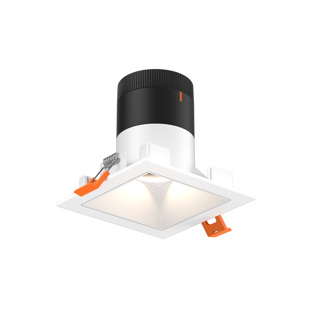 Encastré 3" carré Moda - 20° Blanc Blanc by dals | Luminaires & cie
