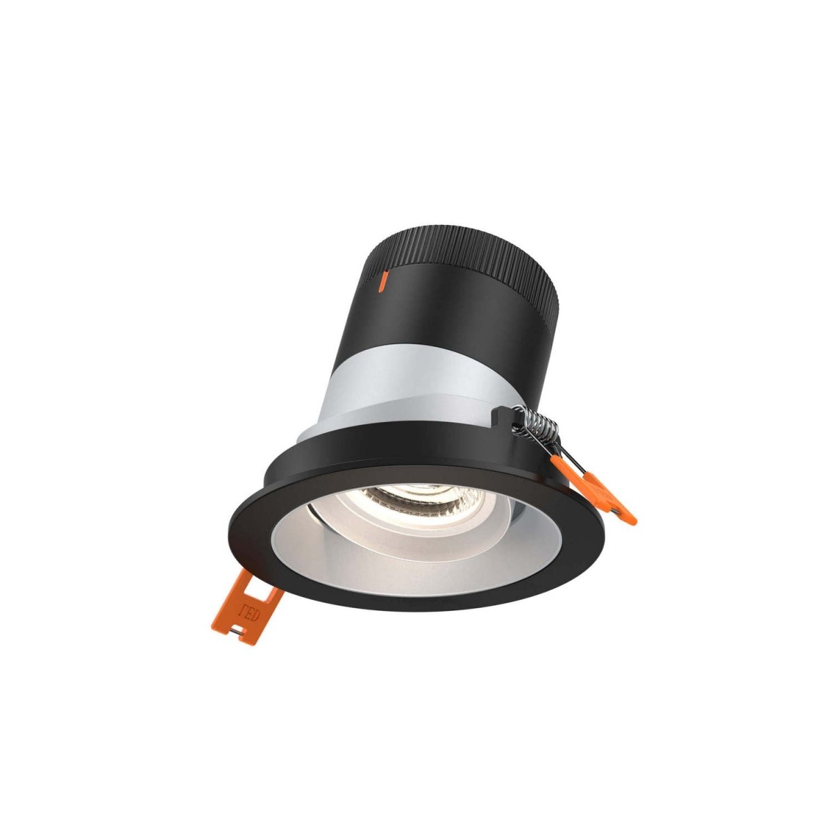 Encastré 3" rond dirigeable Moda - 20° Noir Alzak by dals | Luminaires & cie