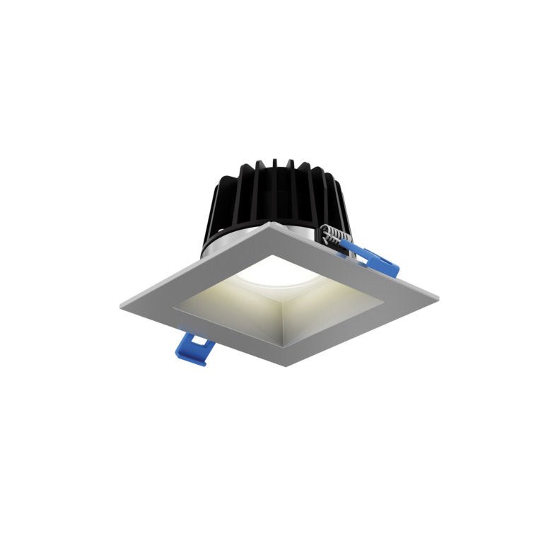 Encastré 4" carré RGR - Nickel satiné 2700K, 3000K, 3500K, 4000K, 5000K + Gradation chaude (3000K – 2200K) by dals | Luminaires & cie