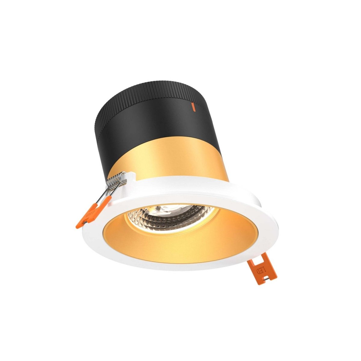 Encastré 4" rond angle Moda - 20° Blanc Or by dals | Luminaires & cie