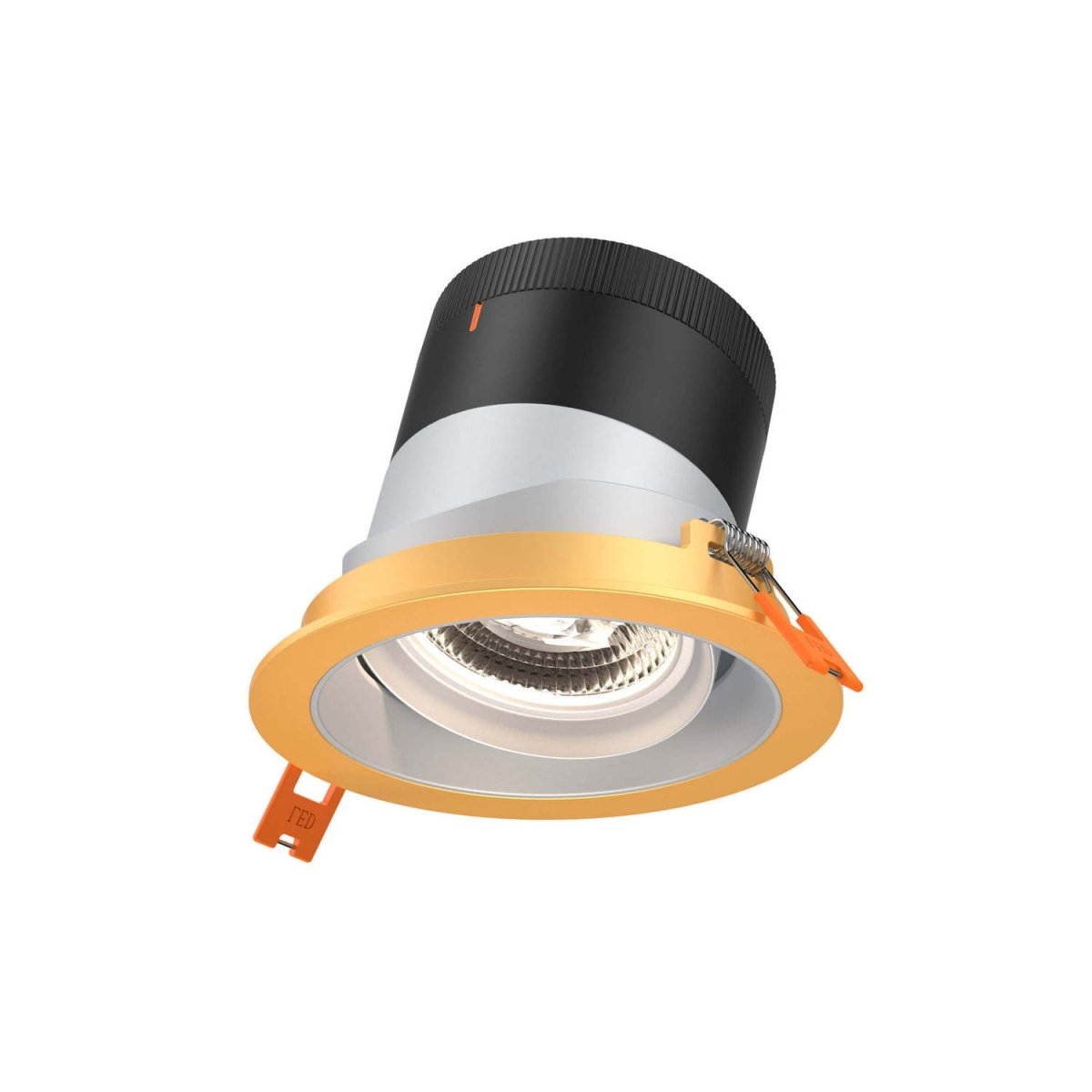 Encastré 4" rond dirigeable Moda - 20° Or Alzak by dals | Luminaires & cie