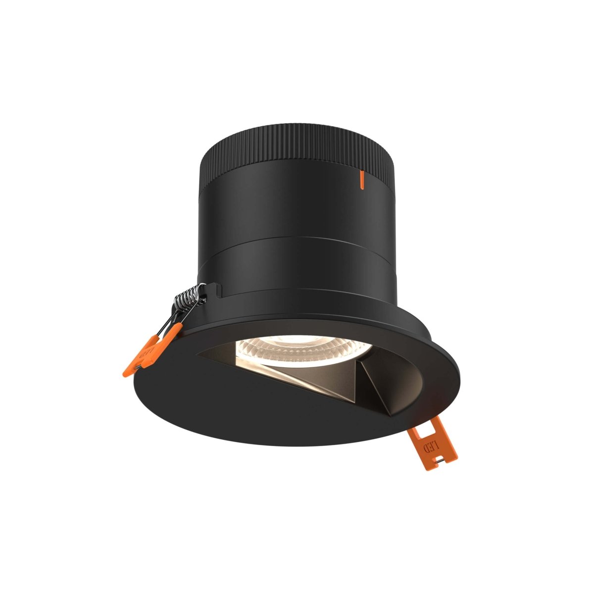 Encastré 4" rond lèche-mur Moda - 20° Noir by dals | Luminaires & cie