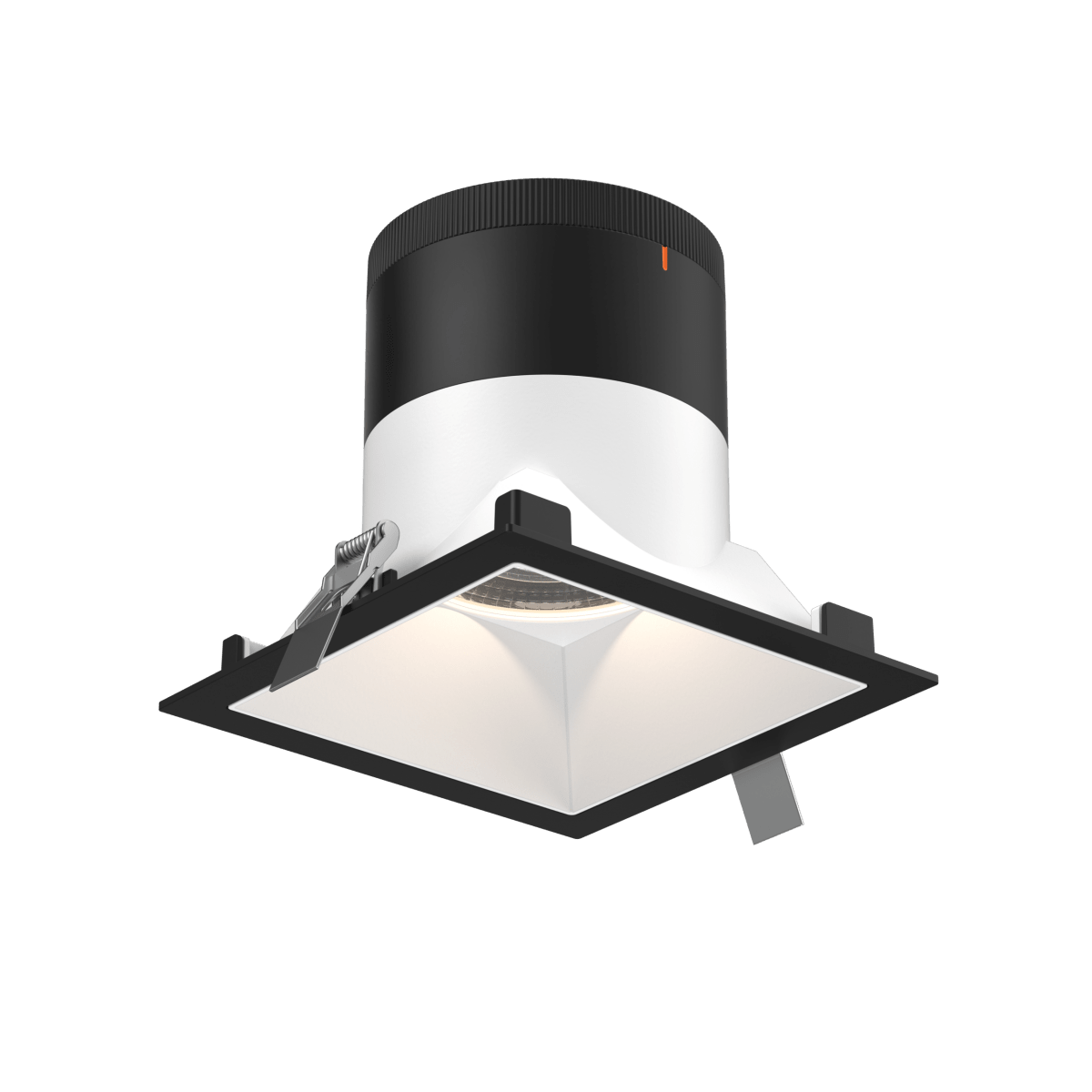 Encastré 6" carré Moda - 20° Noir Blanc by dals | Luminaires & cie