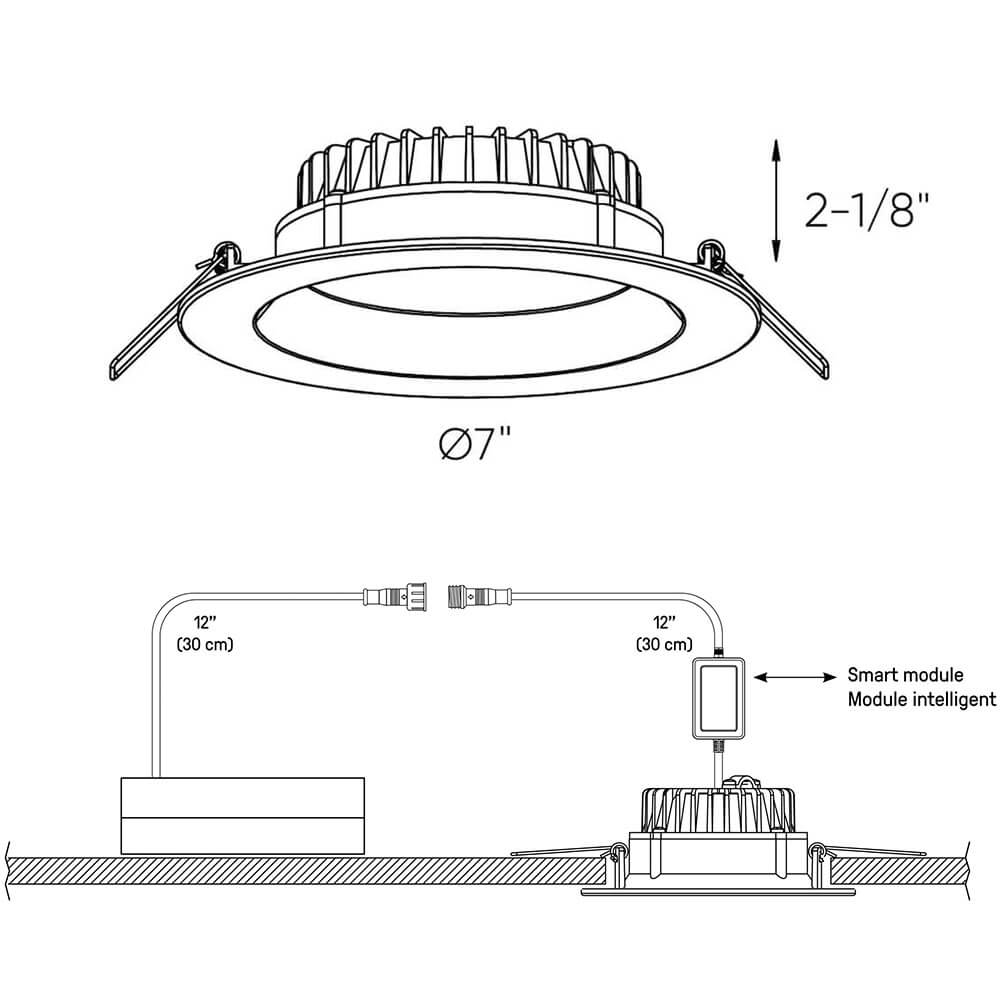 Encastré en retrait Etch Pro