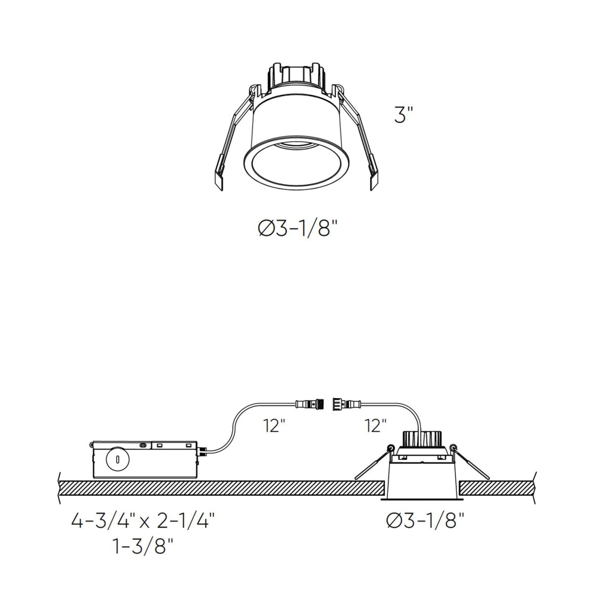 Encastré en retrait Facet