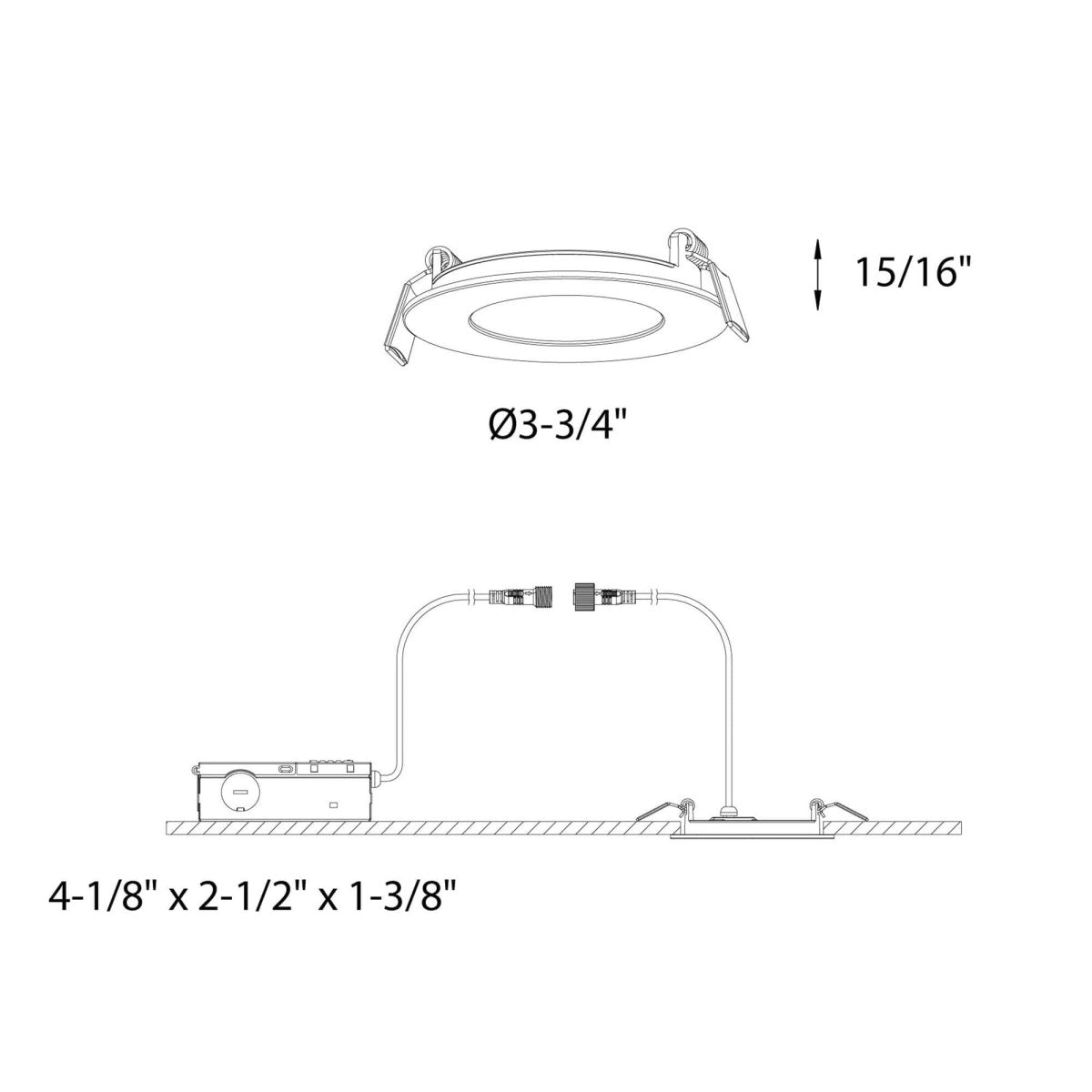 Encastré mince 3" Excel
