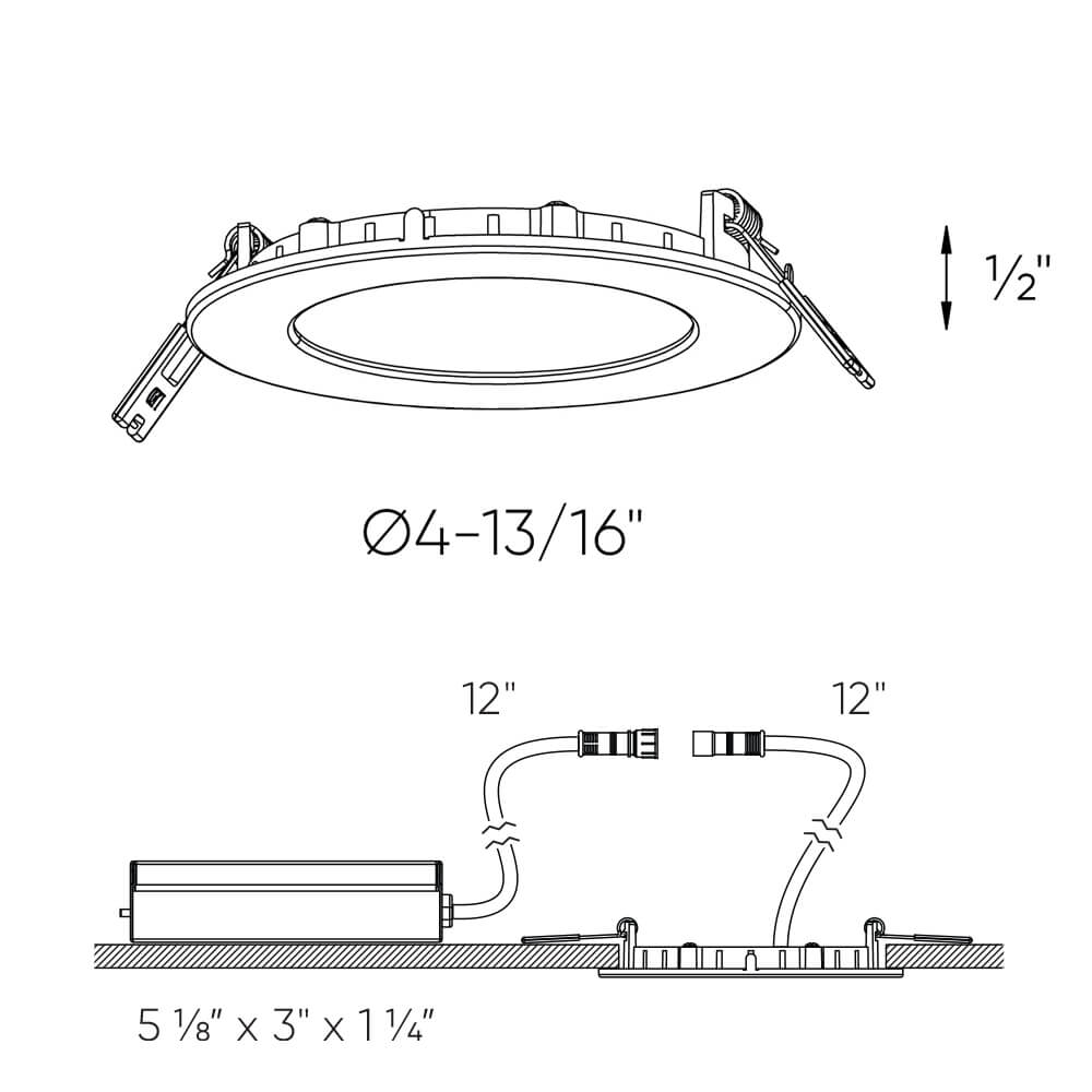 Encastré mince Access