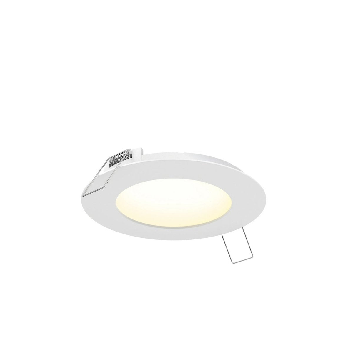 Encastré panneau DEL 6" rond Excel - Blanc 6.61" by dals | Luminaires & cie