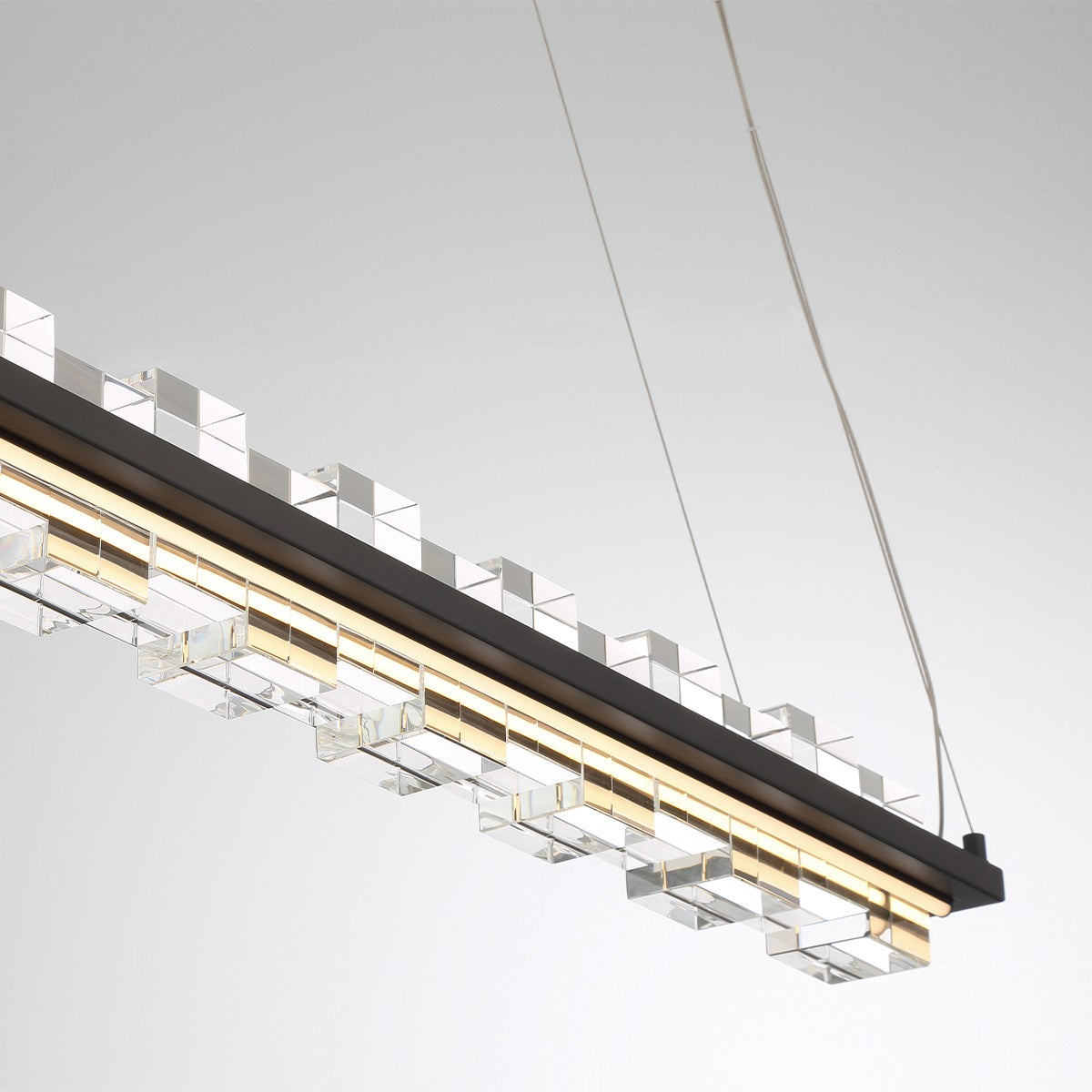 Suspension linéaire Bruco Noir mat – vue 5