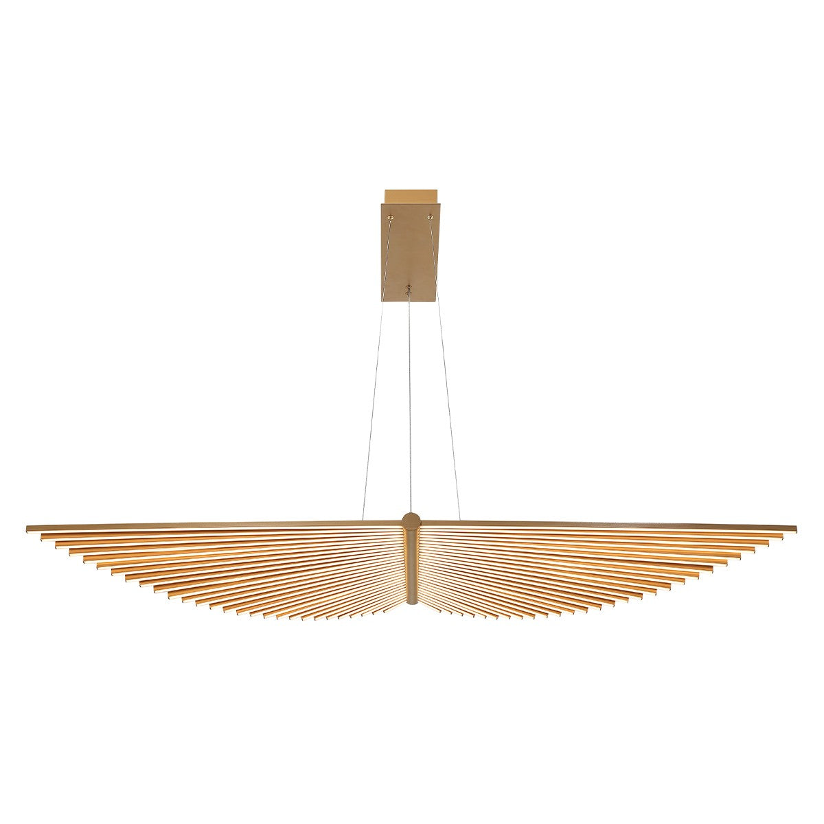 Suspension linéaire Seraph Or mat – vue 3