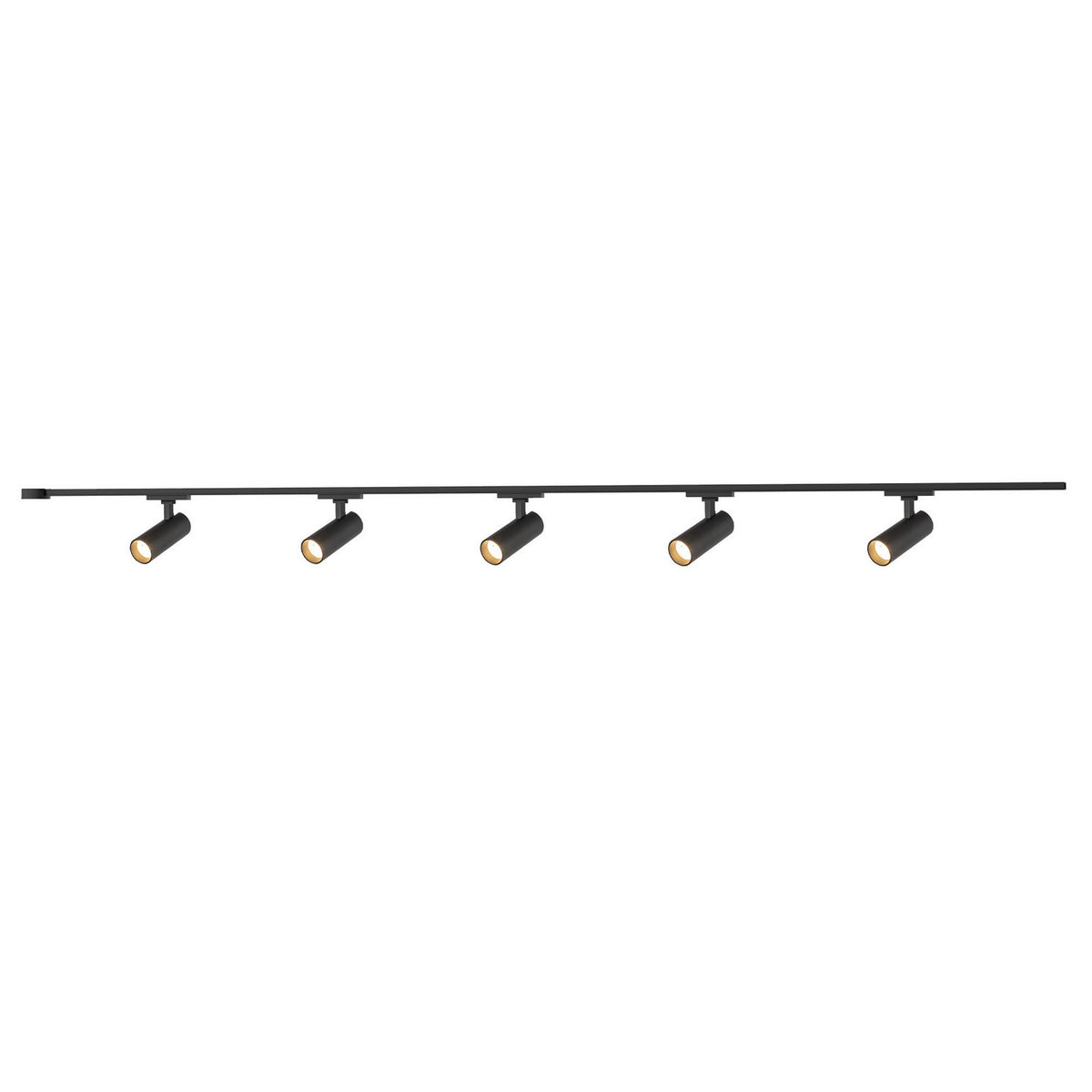 Kit de rail de plafond Trilo 2po Paolo nombre de têtes 5, Noir, 4000K – Kuzco Lighting