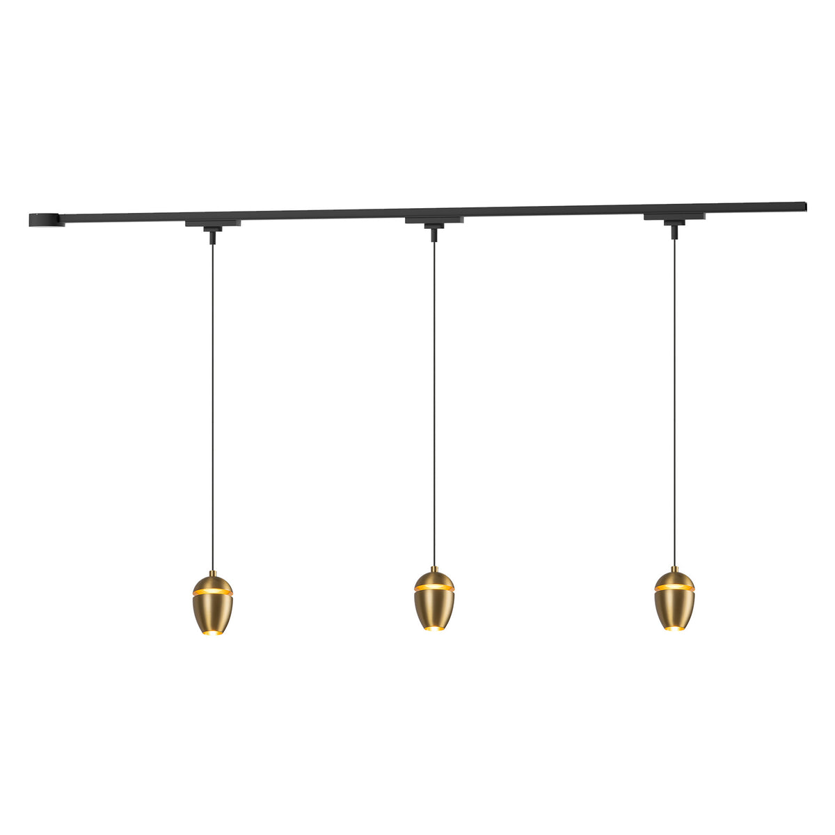 Kit de rail de plafond Trilo Eloa Or brossé, 38", 4000K – Kuzco Lighting
