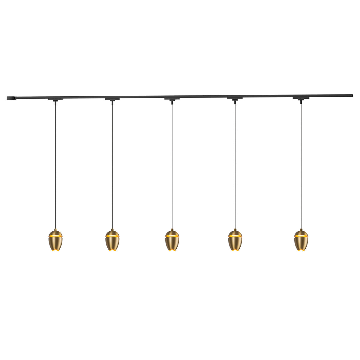 Kit de rail de plafond Trilo Eloa Or brossé, 80 3/4", 4000K – Kuzco Lighting
