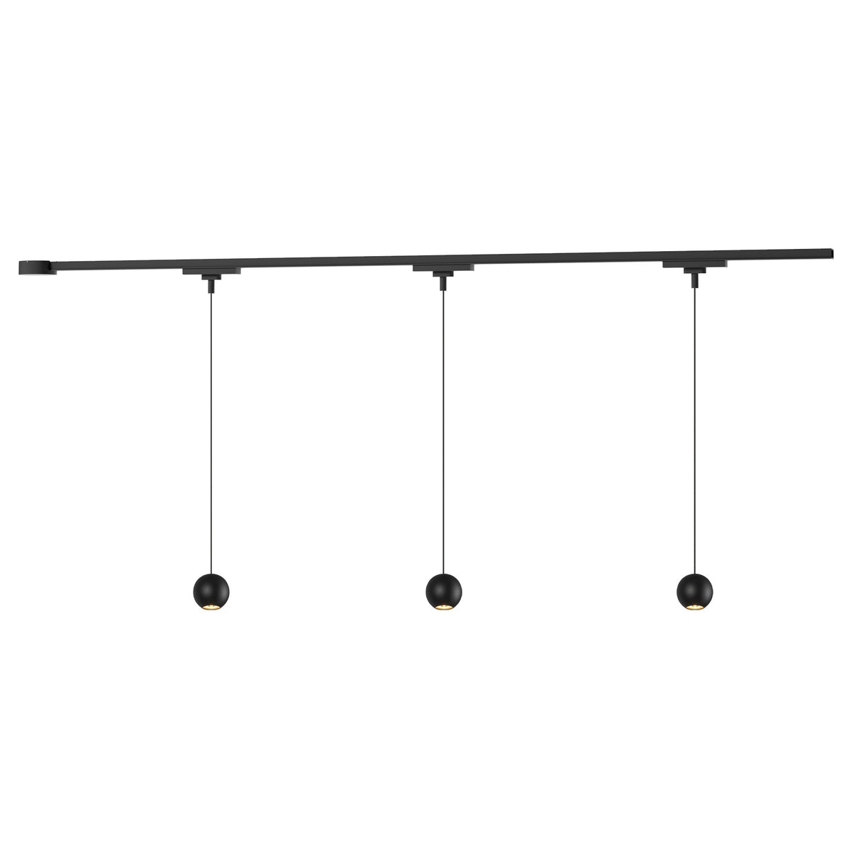 Kit de rail de plafond Trilo Faria Noir, 38", 3000K – Kuzco Lighting