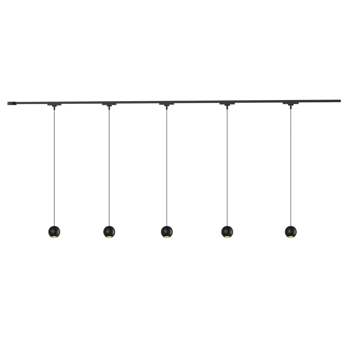 Kit de rail de plafond Trilo Faria Noir, 80 3/4", 3000K – Kuzco Lighting