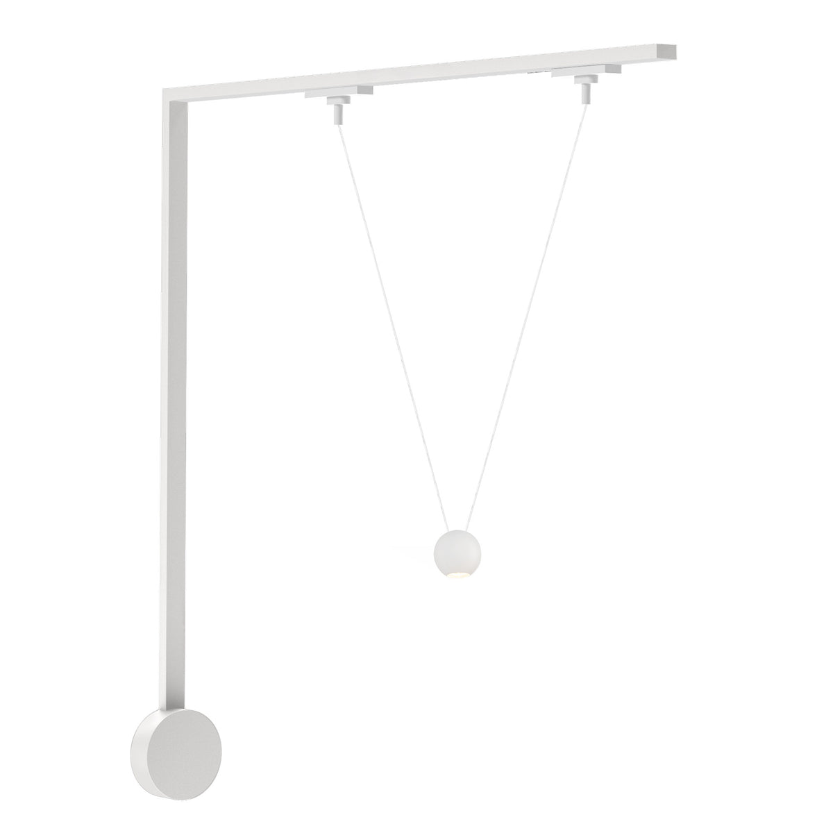 Kit de rail mural Trilo Faria Double Blanc, 4000K – Kuzco Lighting