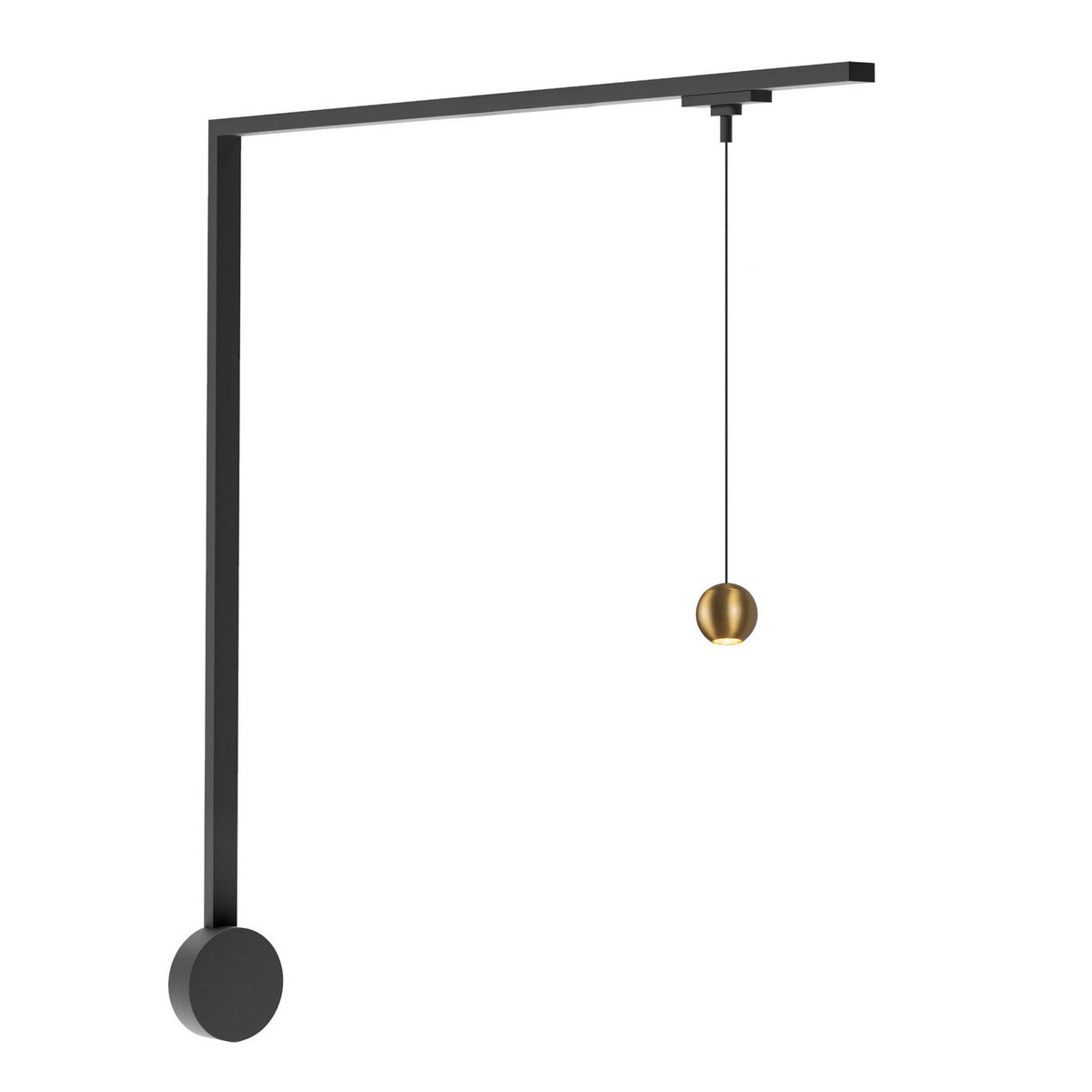 Kit de rail mural Trilo Faria Or brossé, 3000K – Kuzco Lighting