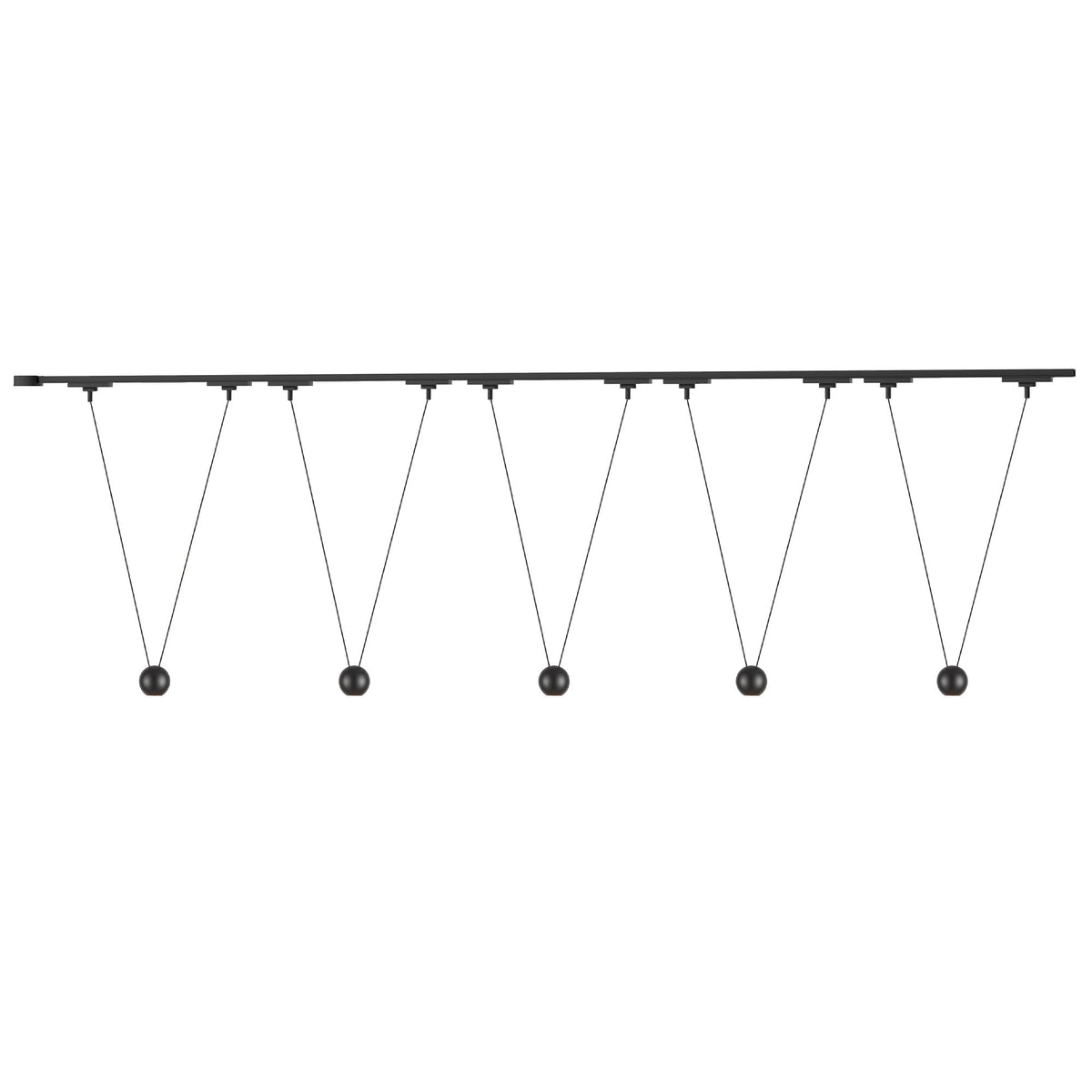 Kit de rail Trilo Faria Double Noir, 3000K – Kuzco Lighting