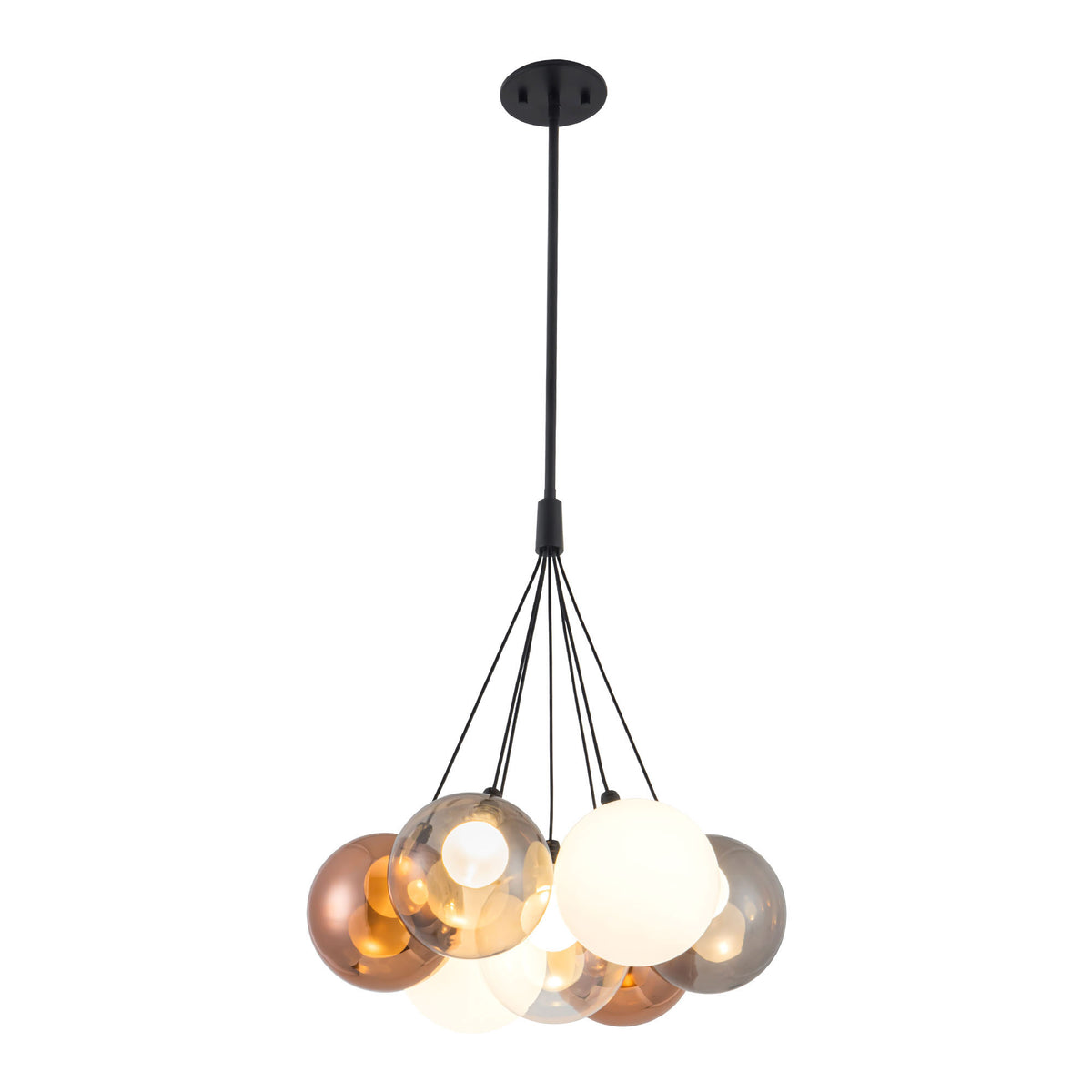 Lustre Bolla Noir, Verre mélangé, 16 1/2" – vue 2
