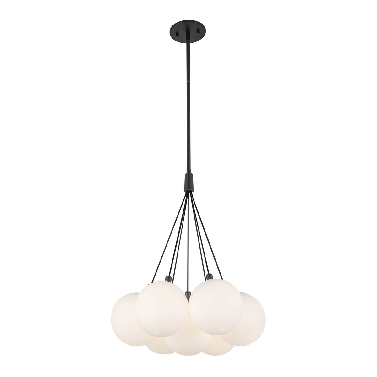 Lustre Bolla Noir, Verre opale mat, 16 1/2" – vue 2