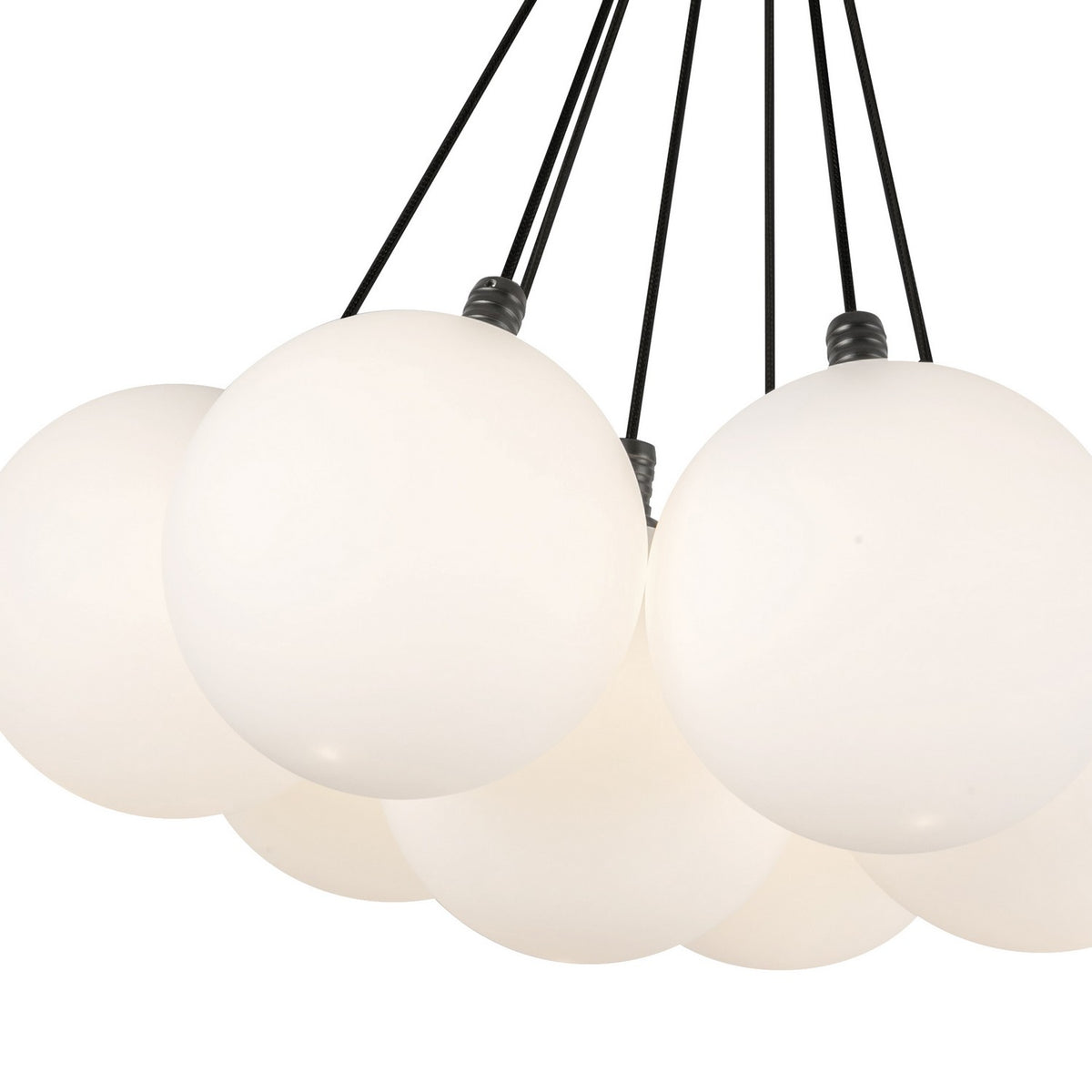 Lustre Bolla Noir, Verre opale mat, 16 1/2" – vue 3