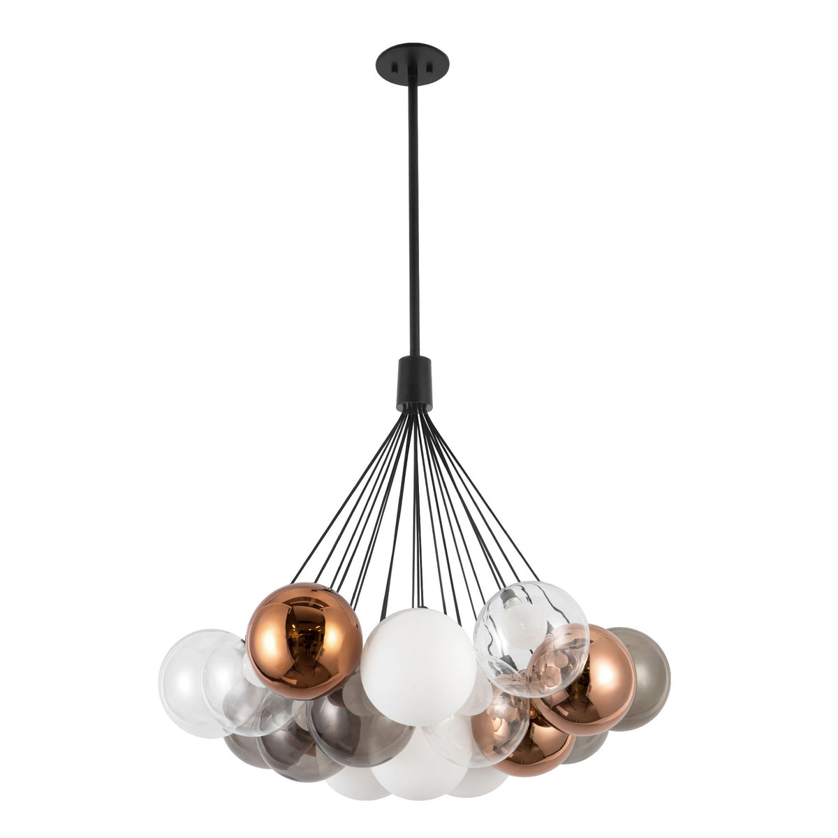 Lustre Bolla Noir, Verre mélangé, 28" – vue 3