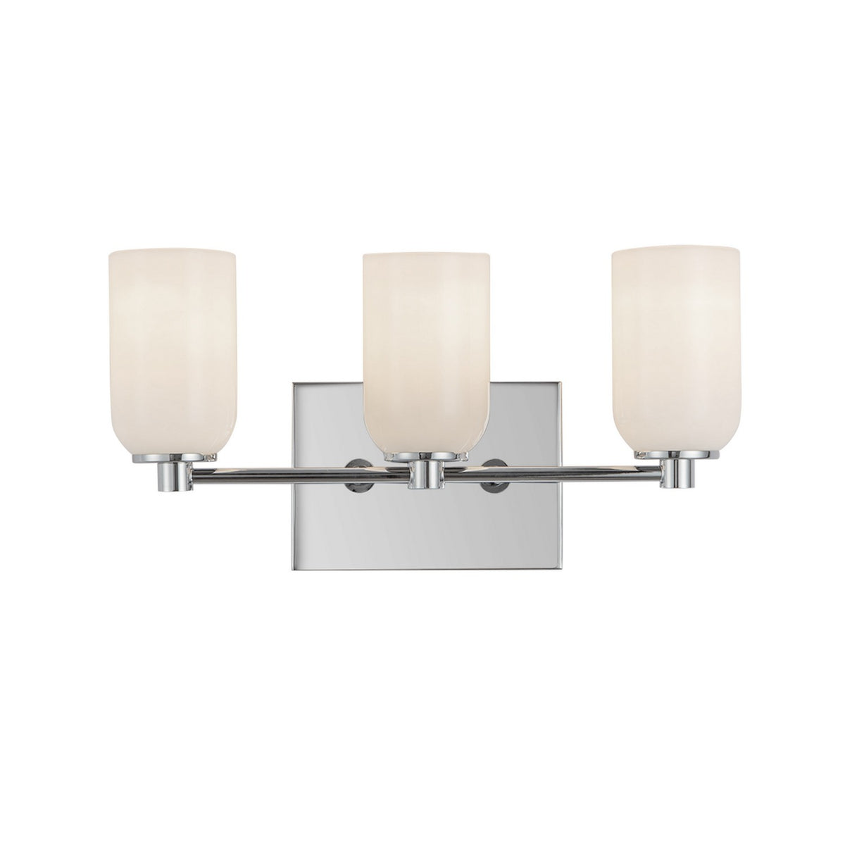 Luminaire de vanité Nola Chrome / Opale, 17 5/8" – Kuzco Lighting