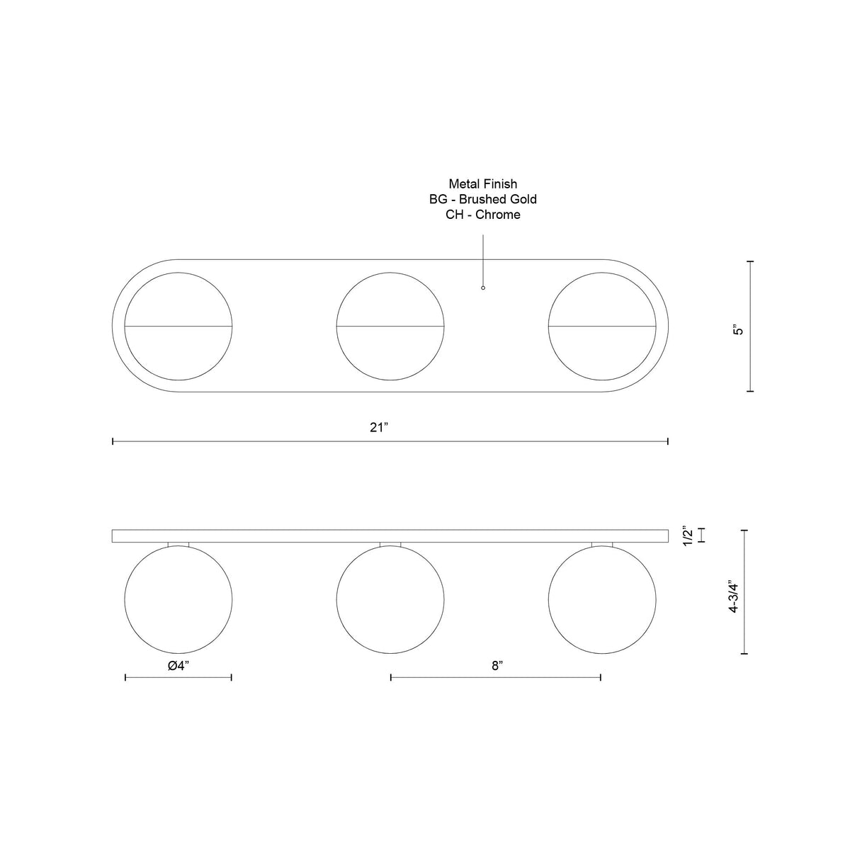 Luminaire de vanité Pluto Or brossé, 2700K – vue 2