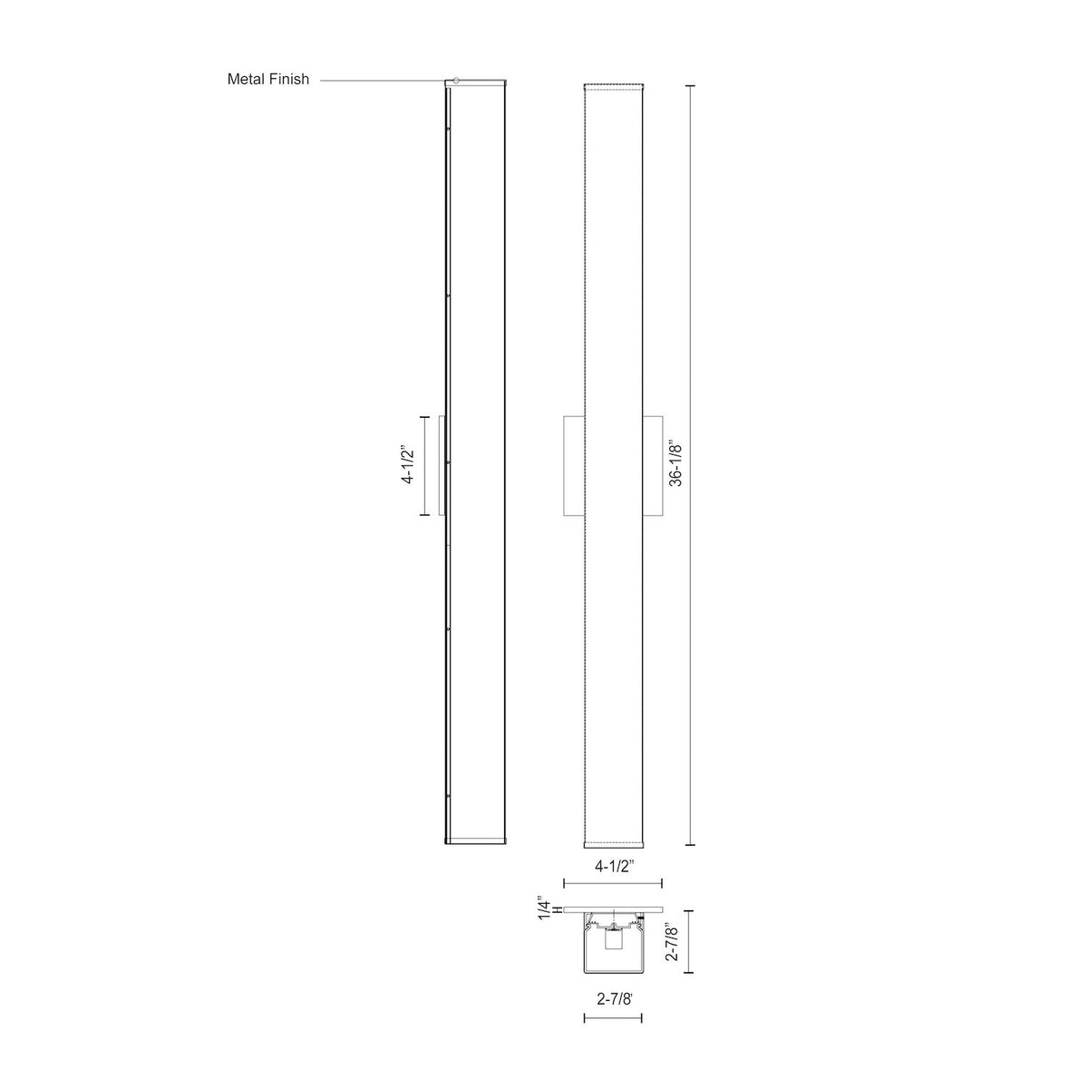 Barre d'éclairage de salle de bain Jane Chrome, 36 1/8" – vue 3