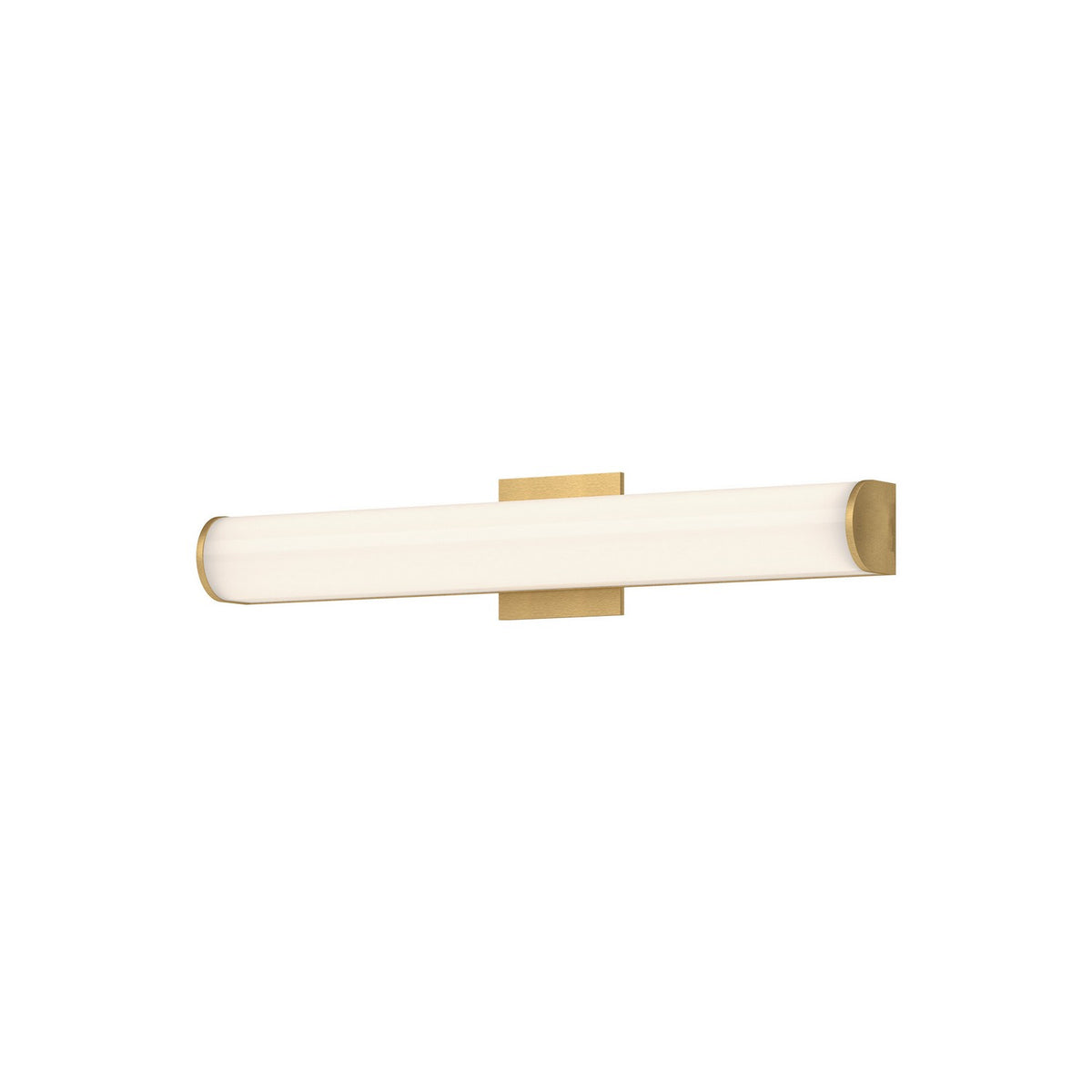 Barre d'éclairage de salle de bain Longitude Or brossé, 24" – Kuzco Lighting