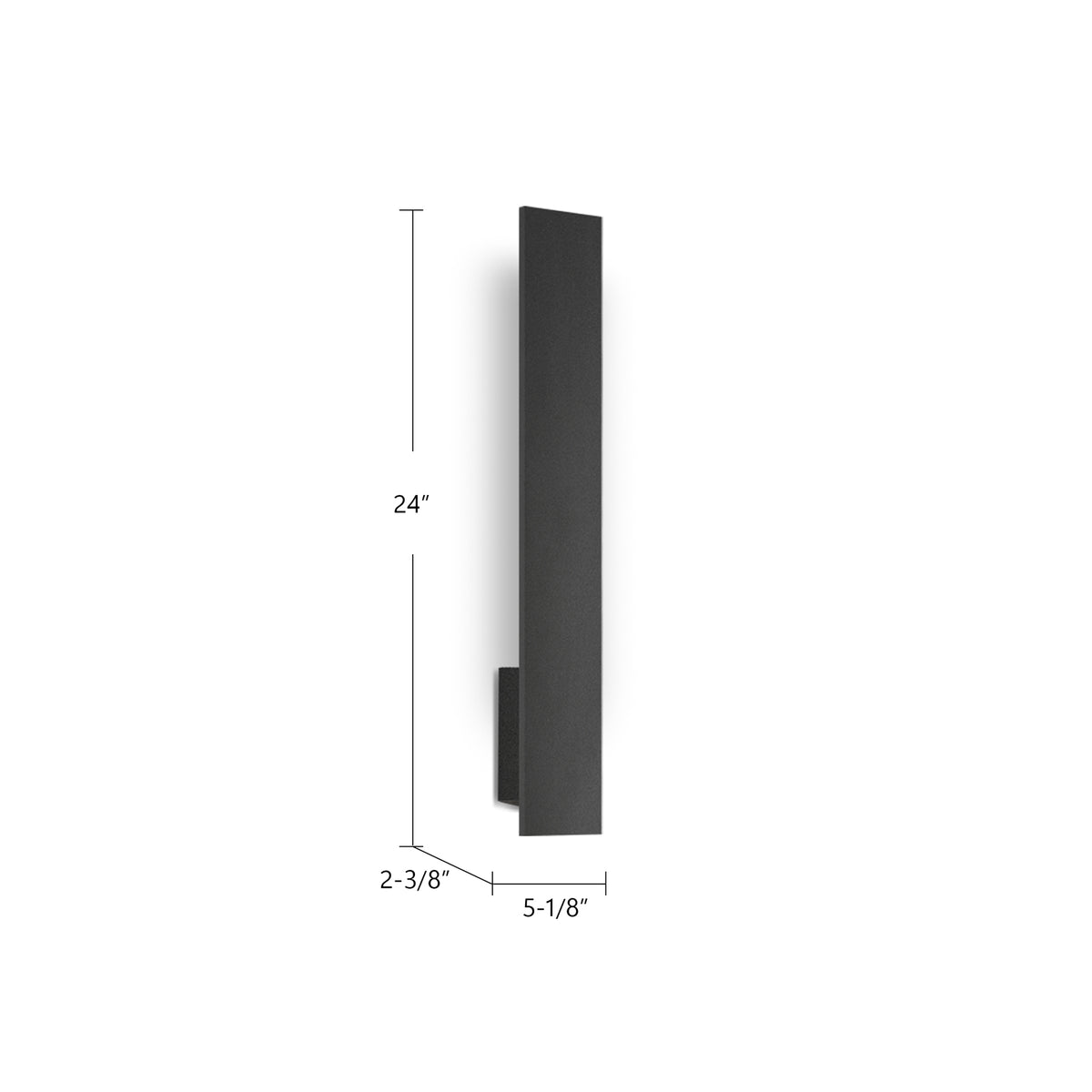 Applique extérieure Vesta Blanc, 24" – vue 3