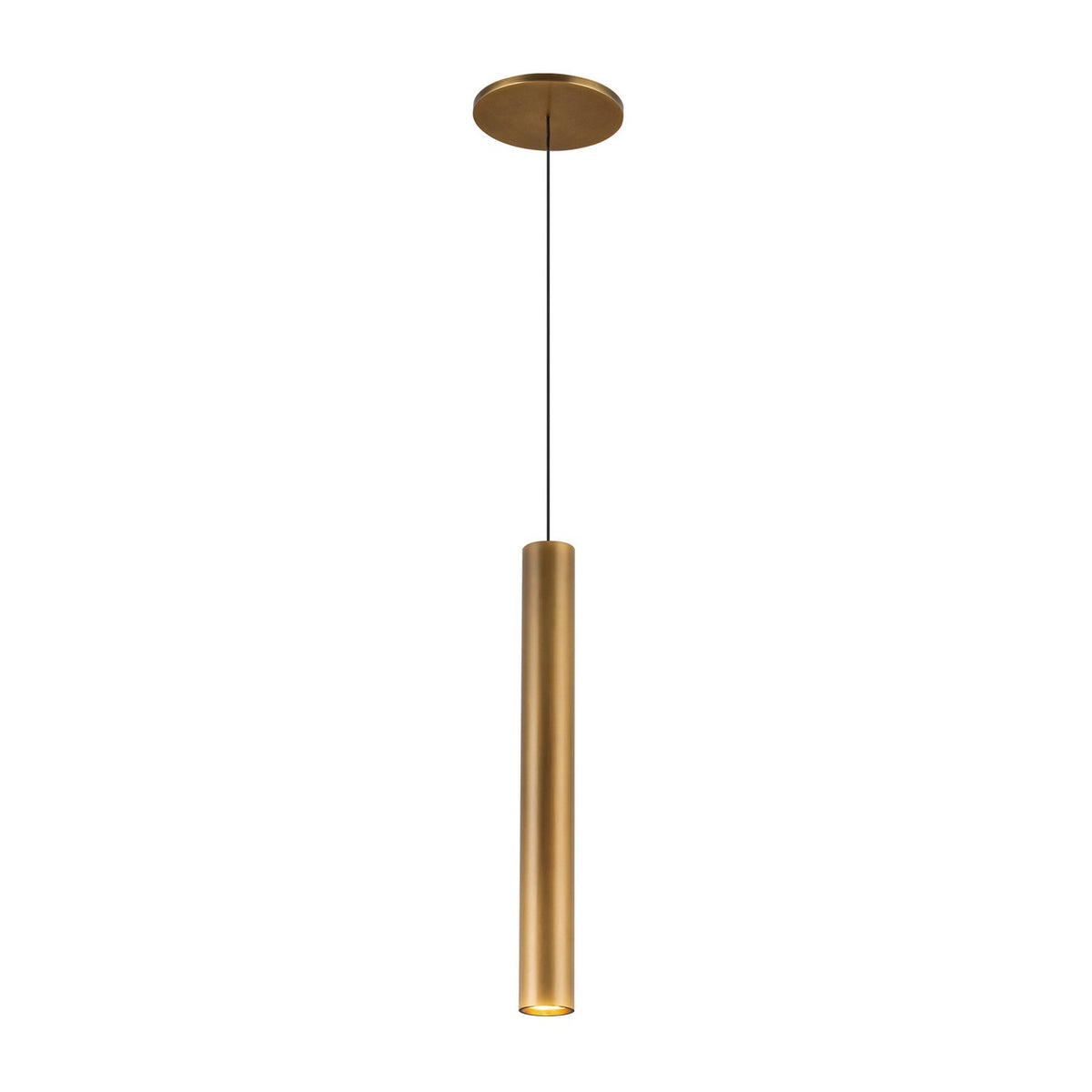 Mini-suspension Mason Laiton vintage, Acrylique transparent TIR Optics – Kuzco Lighting