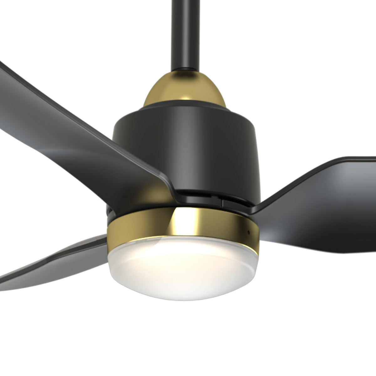 Ventilateur de plafond Hugo Oui, Or brossé / Noir, 42 3/8" – vue 3
