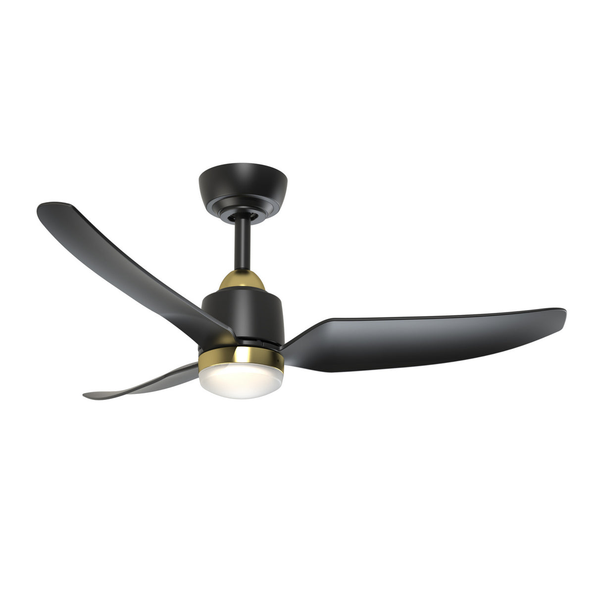 Ventilateur de plafond Hugo Oui, Or brossé / Noir, 42 3/8" – Kuzco Lighting