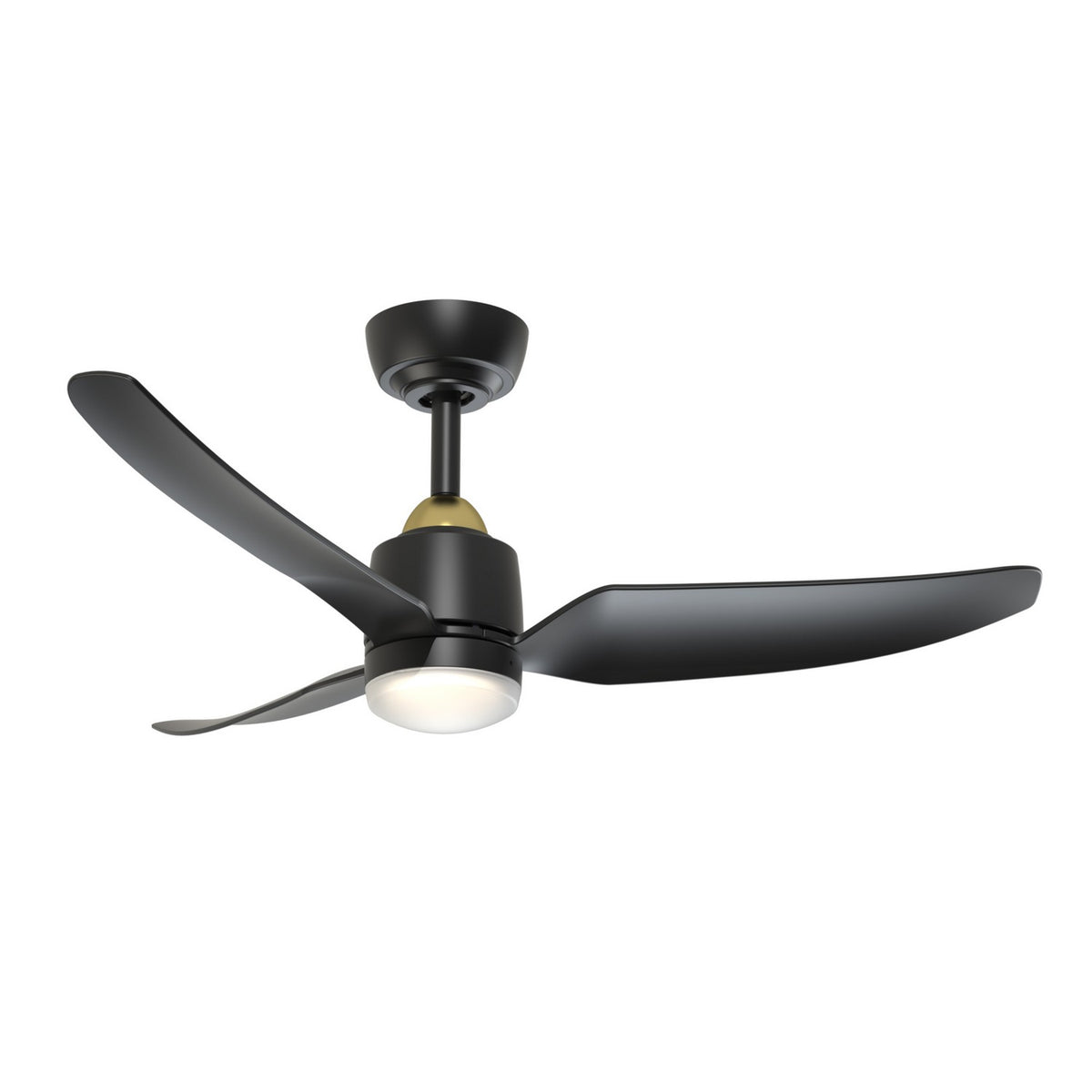 Ventilateur de plafond Hugo Non, Or brossé / Noir, 42 3/8" – vue 8